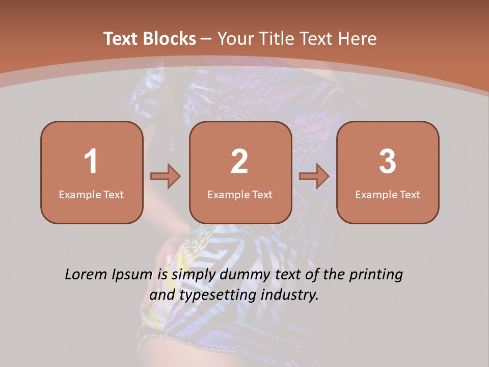 Sunglasses Hair Modern PowerPoint Template