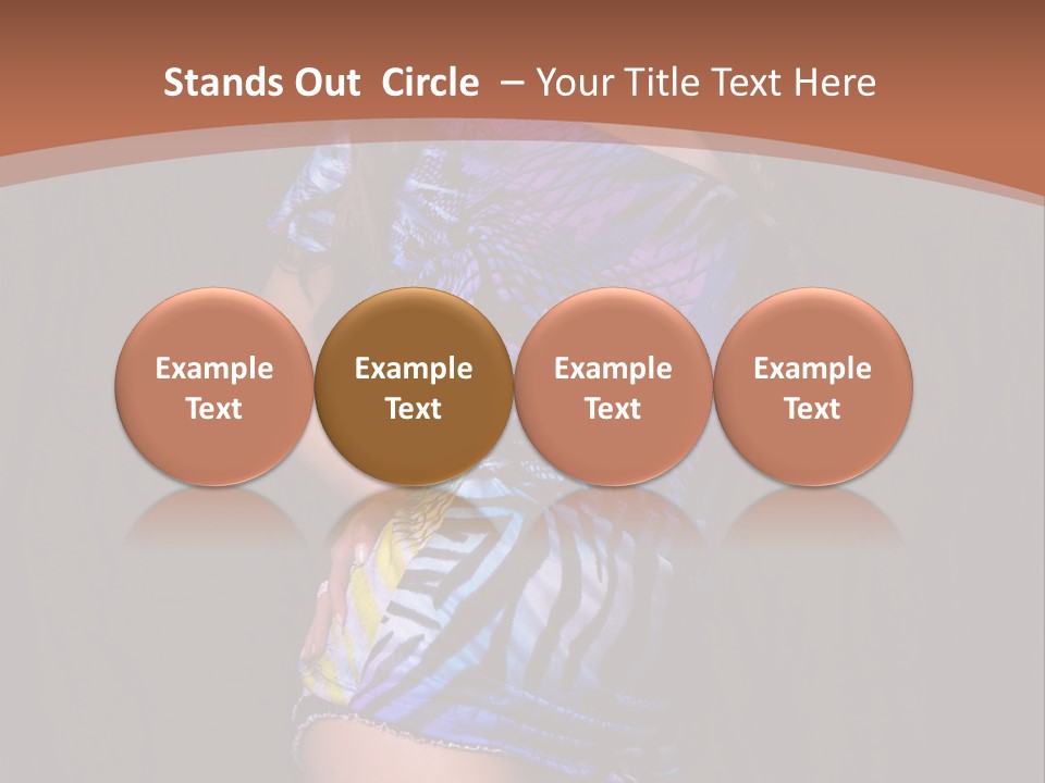 Sunglasses Hair Modern PowerPoint Template