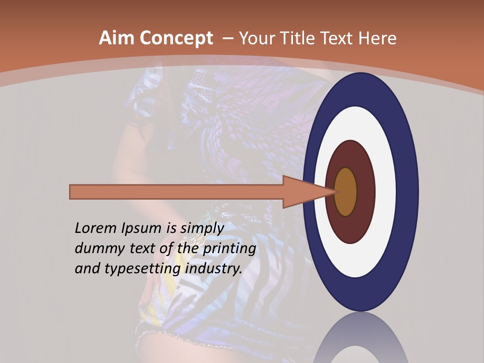 Sunglasses Hair Modern PowerPoint Template