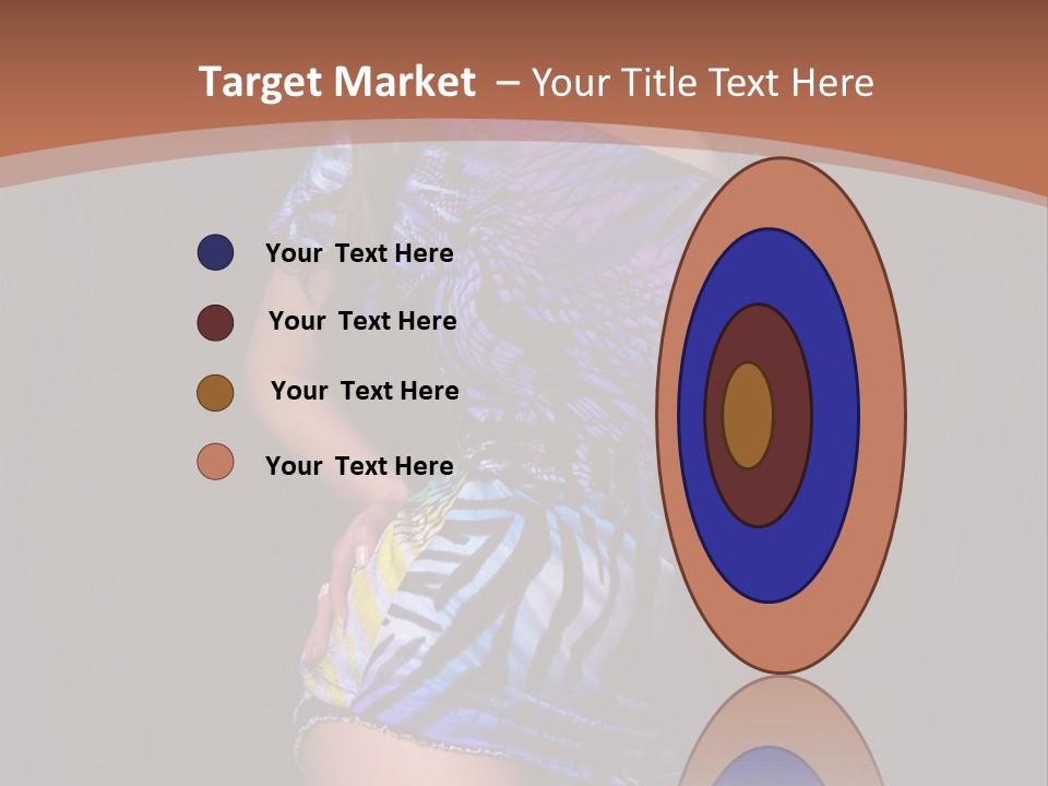 Sunglasses Hair Modern PowerPoint Template