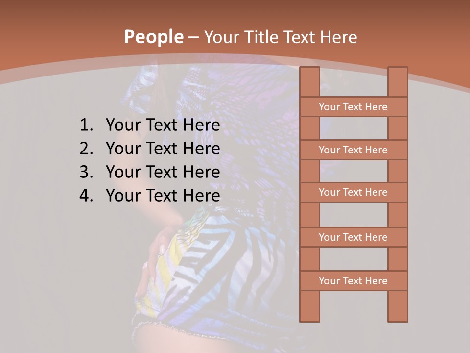 Sunglasses Hair Modern PowerPoint Template