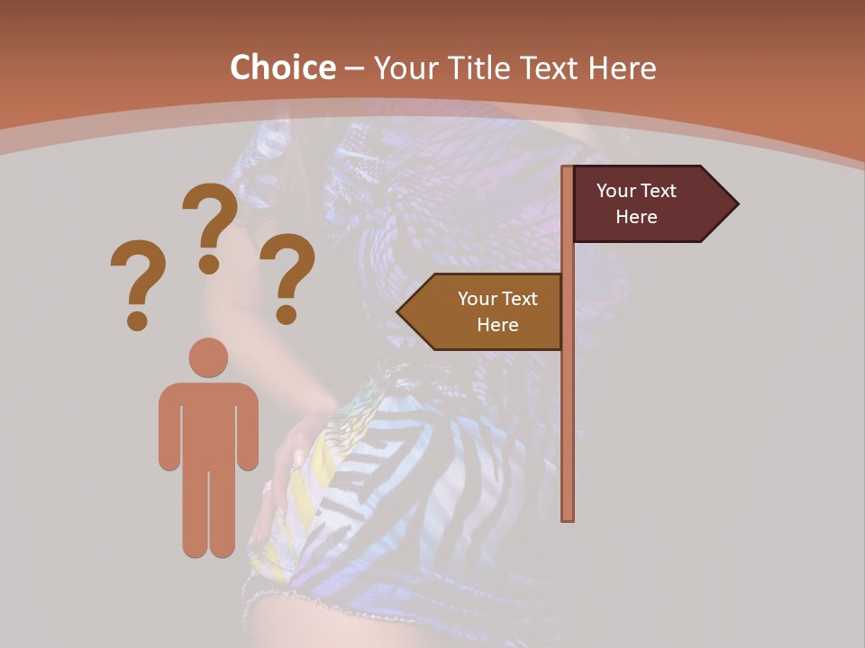 Sunglasses Hair Modern PowerPoint Template