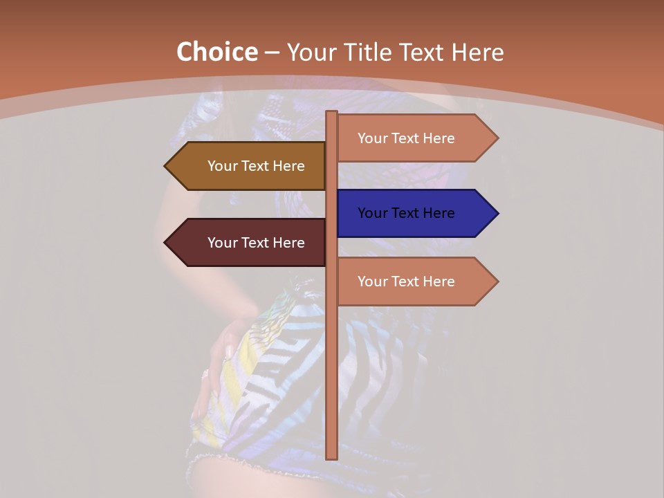 Sunglasses Hair Modern PowerPoint Template