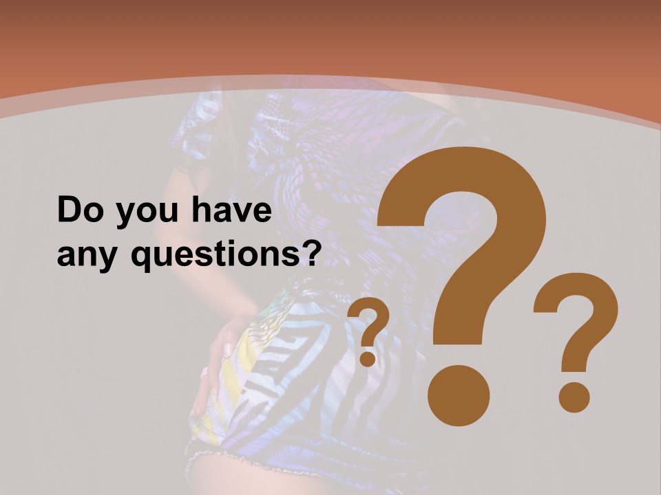 Sunglasses Hair Modern PowerPoint Template