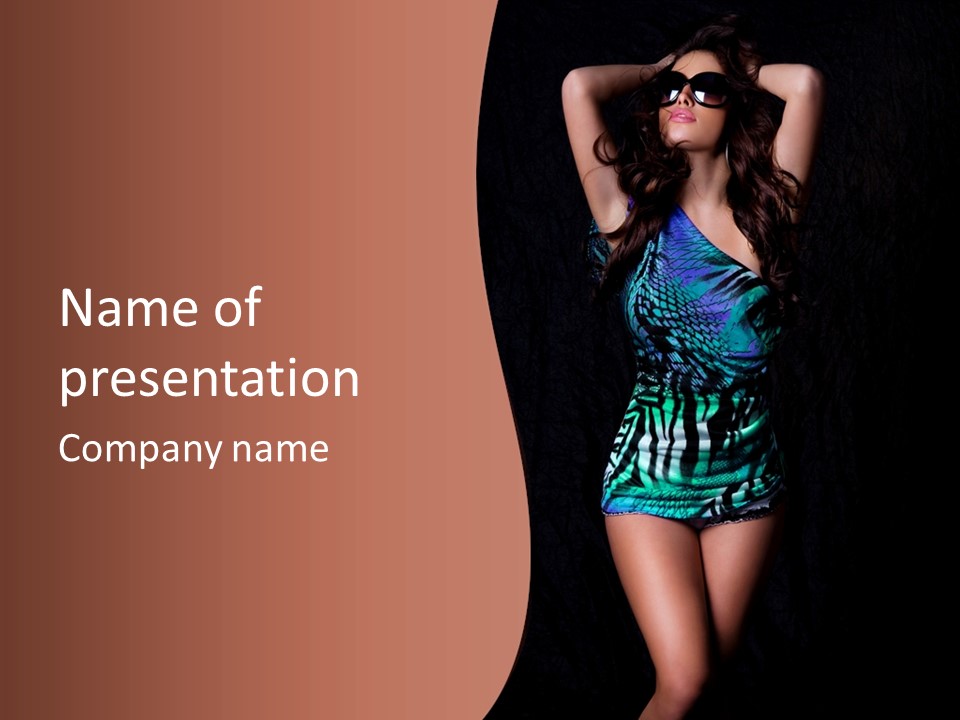 Woman Modern Sexy PowerPoint Template