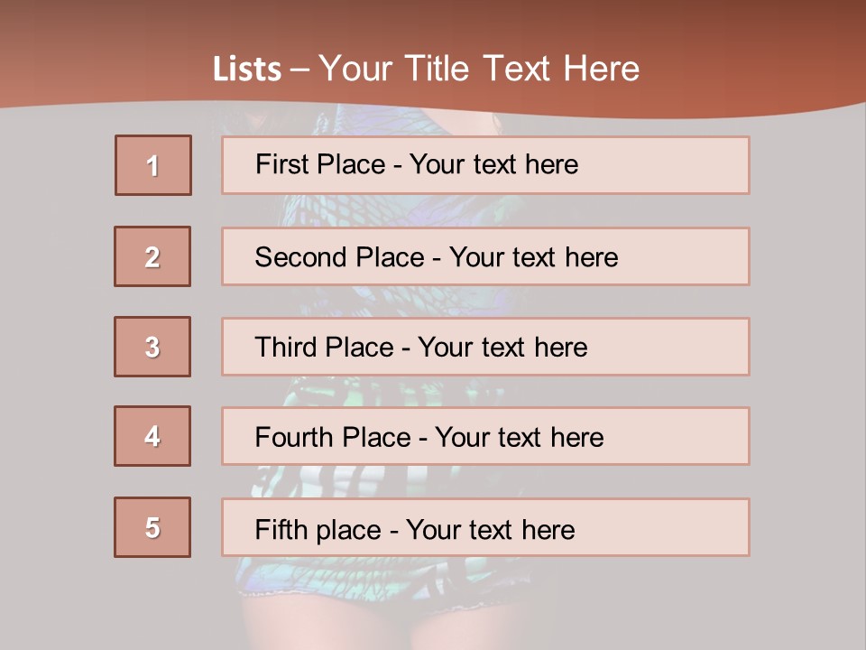 Woman Modern Sexy PowerPoint Template