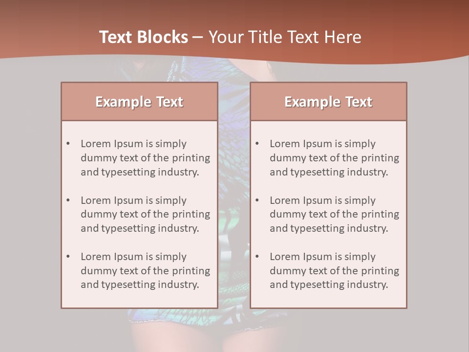 Woman Modern Sexy PowerPoint Template