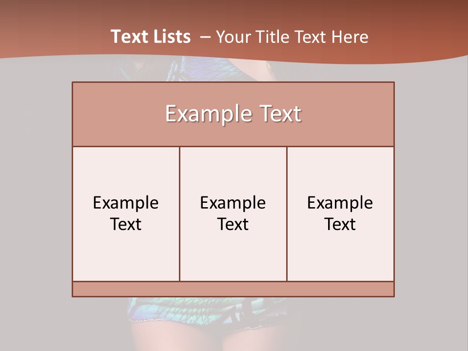 Woman Modern Sexy PowerPoint Template