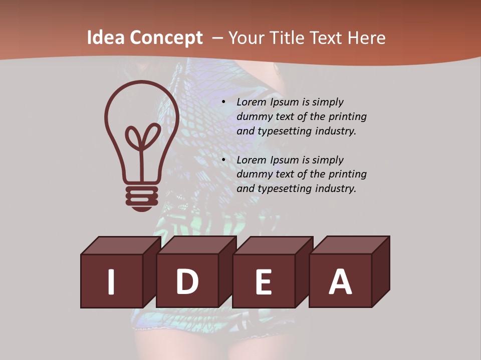 Woman Modern Sexy PowerPoint Template