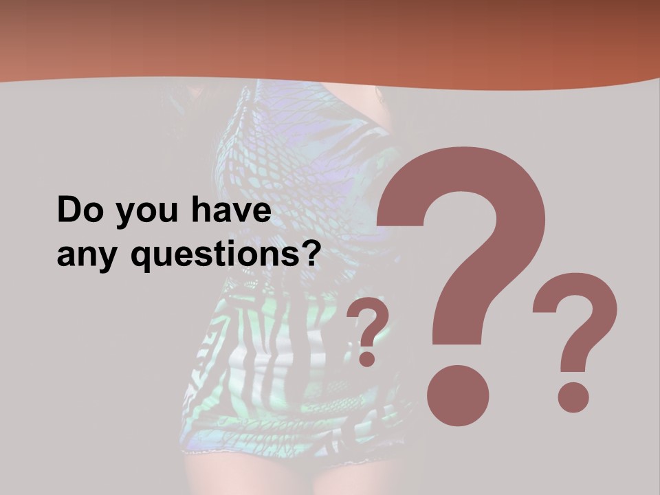 Woman Modern Sexy PowerPoint Template