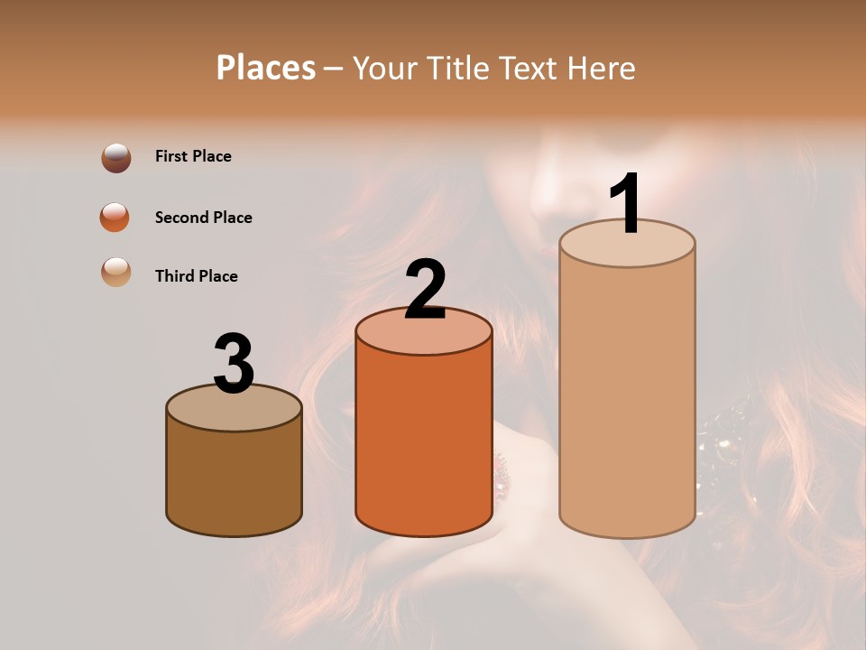 Wavy Hair Dark Health PowerPoint Template