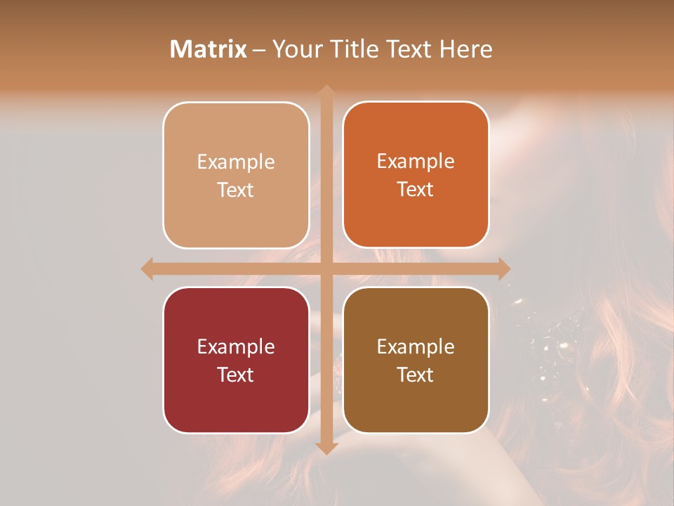 Wavy Hair Dark Health PowerPoint Template