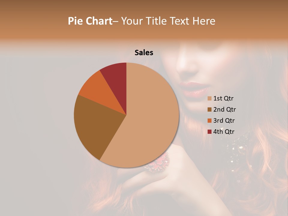 Wavy Hair Dark Health PowerPoint Template