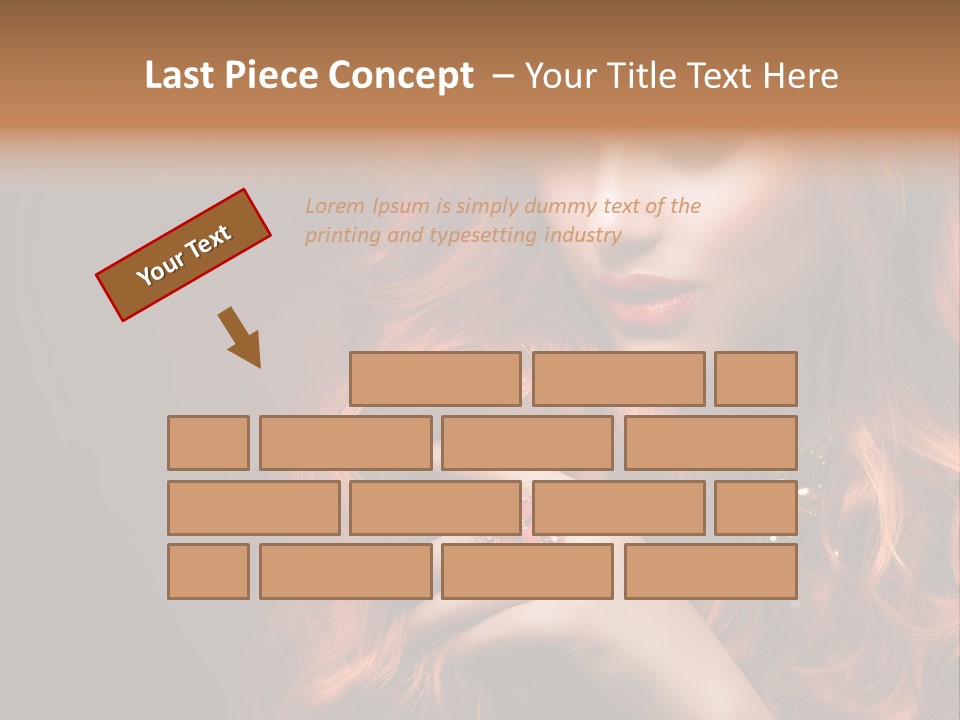 Wavy Hair Dark Health PowerPoint Template