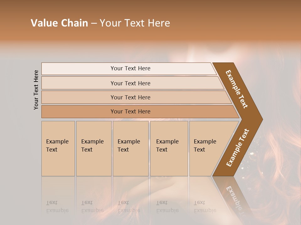 Wavy Hair Dark Health PowerPoint Template