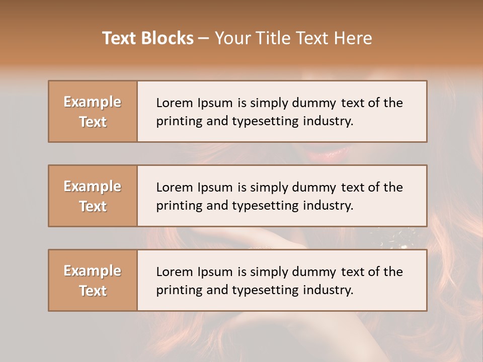 Wavy Hair Dark Health PowerPoint Template