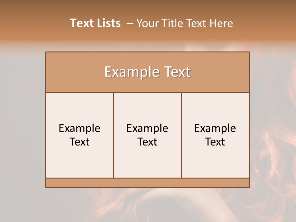 Wavy Hair Dark Health PowerPoint Template