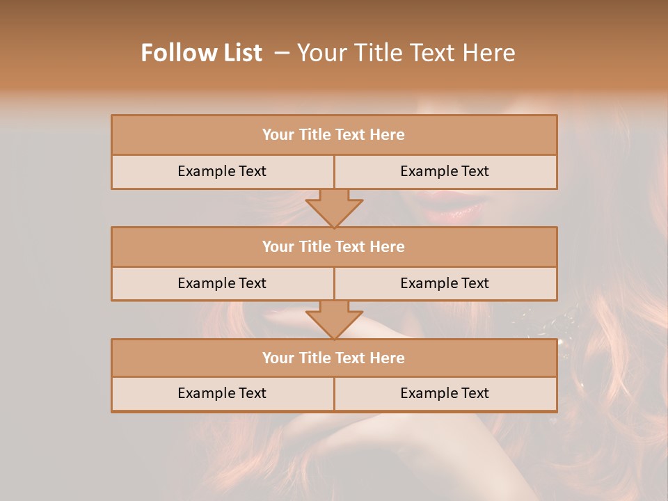 Wavy Hair Dark Health PowerPoint Template