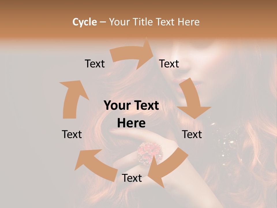 Wavy Hair Dark Health PowerPoint Template