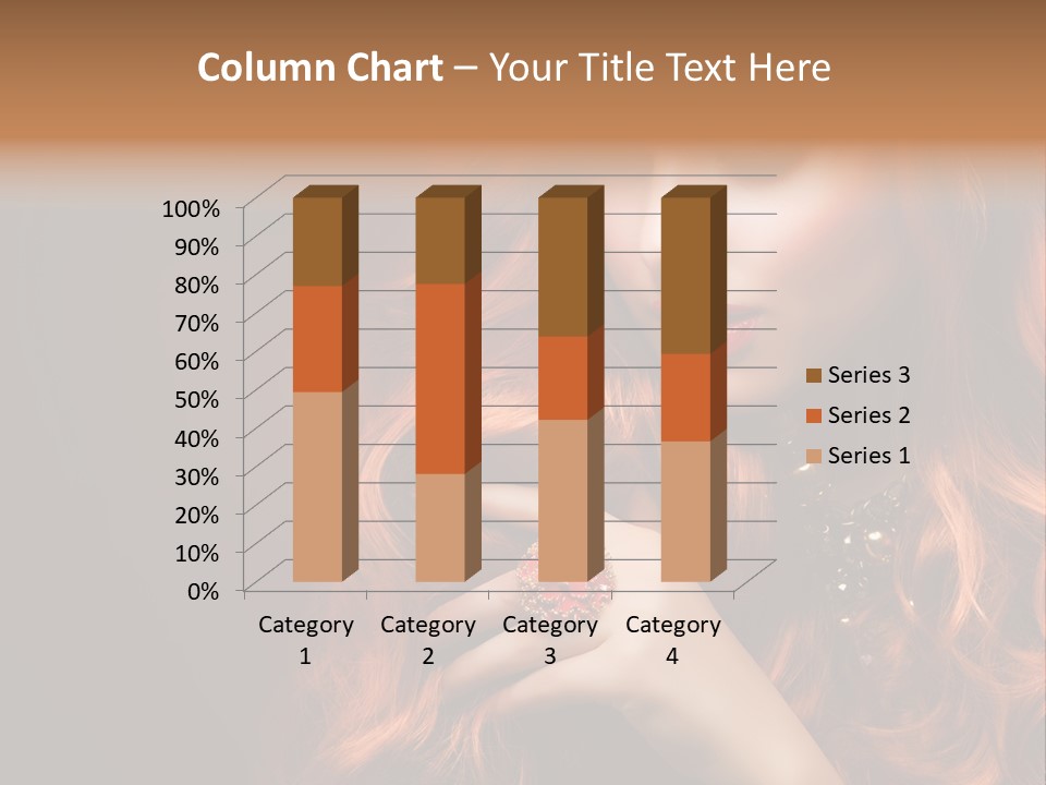 Wavy Hair Dark Health PowerPoint Template