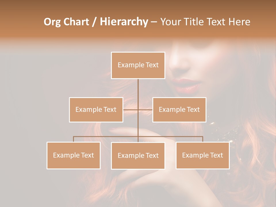 Wavy Hair Dark Health PowerPoint Template