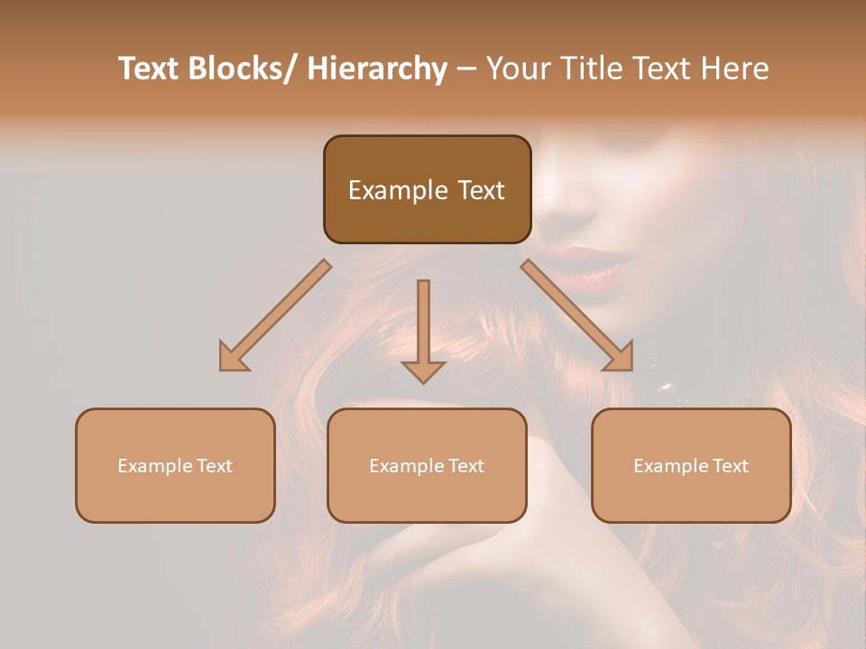 Wavy Hair Dark Health PowerPoint Template