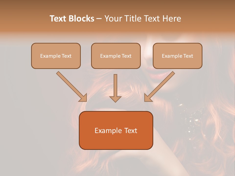 Wavy Hair Dark Health PowerPoint Template