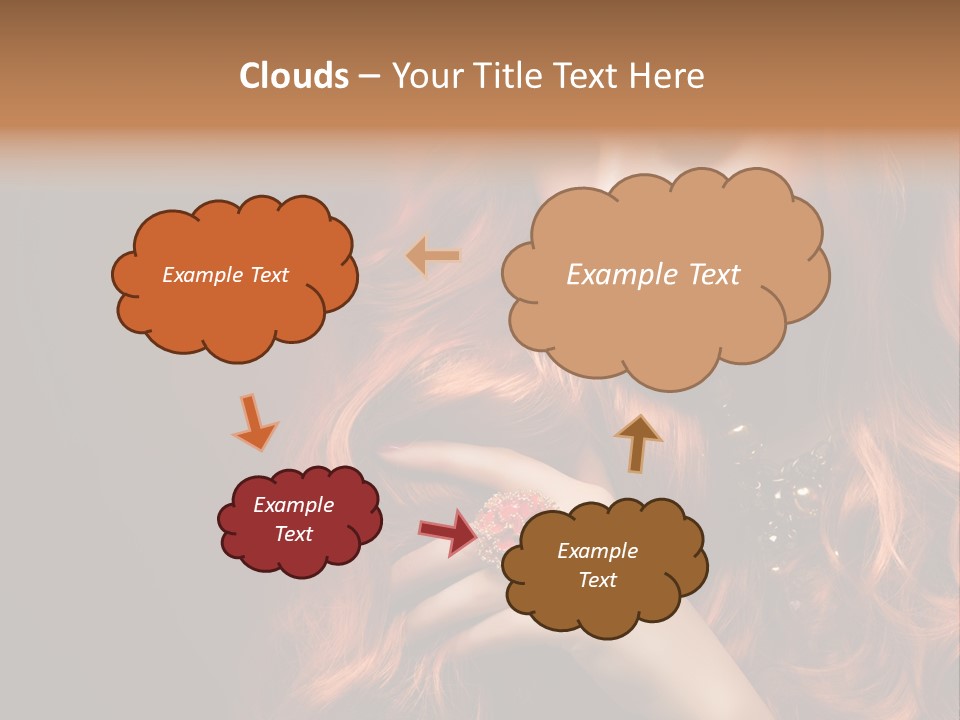 Wavy Hair Dark Health PowerPoint Template