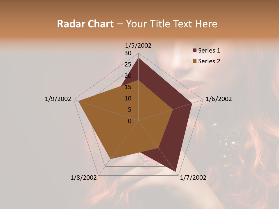 Wavy Hair Dark Health PowerPoint Template