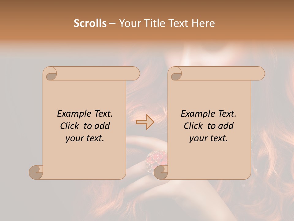 Wavy Hair Dark Health PowerPoint Template