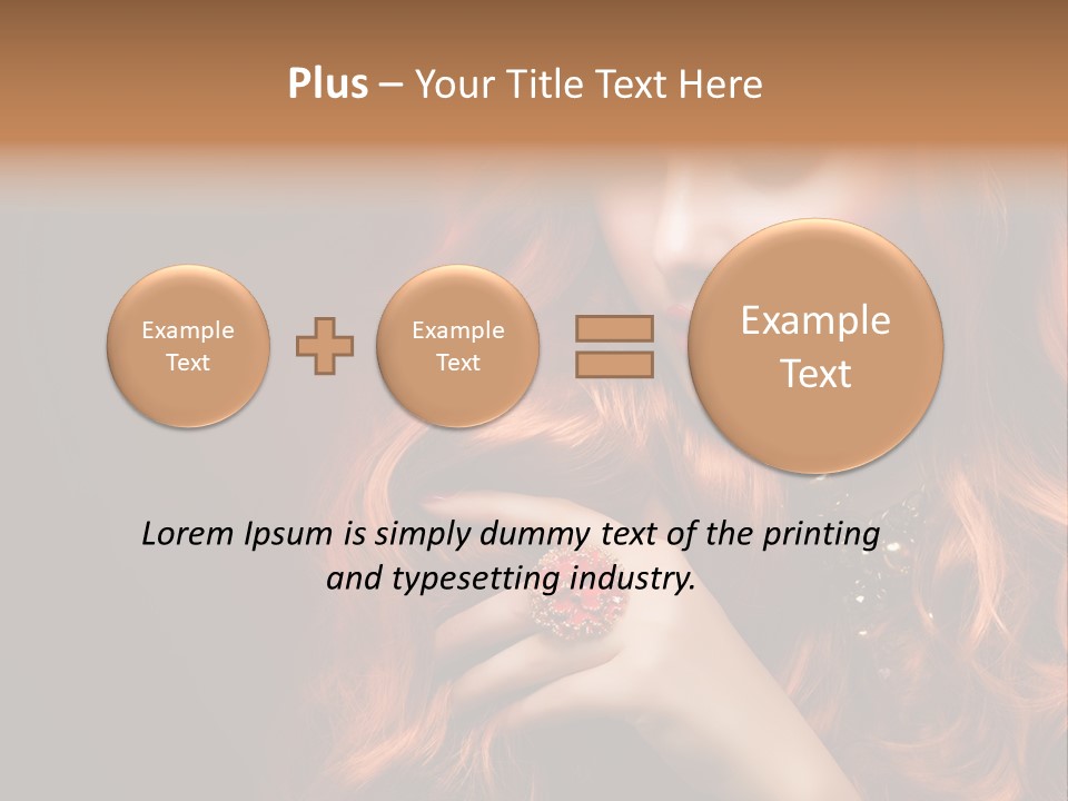 Wavy Hair Dark Health PowerPoint Template