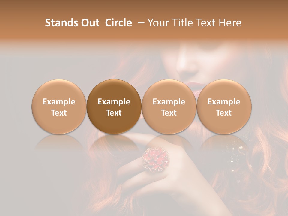 Wavy Hair Dark Health PowerPoint Template