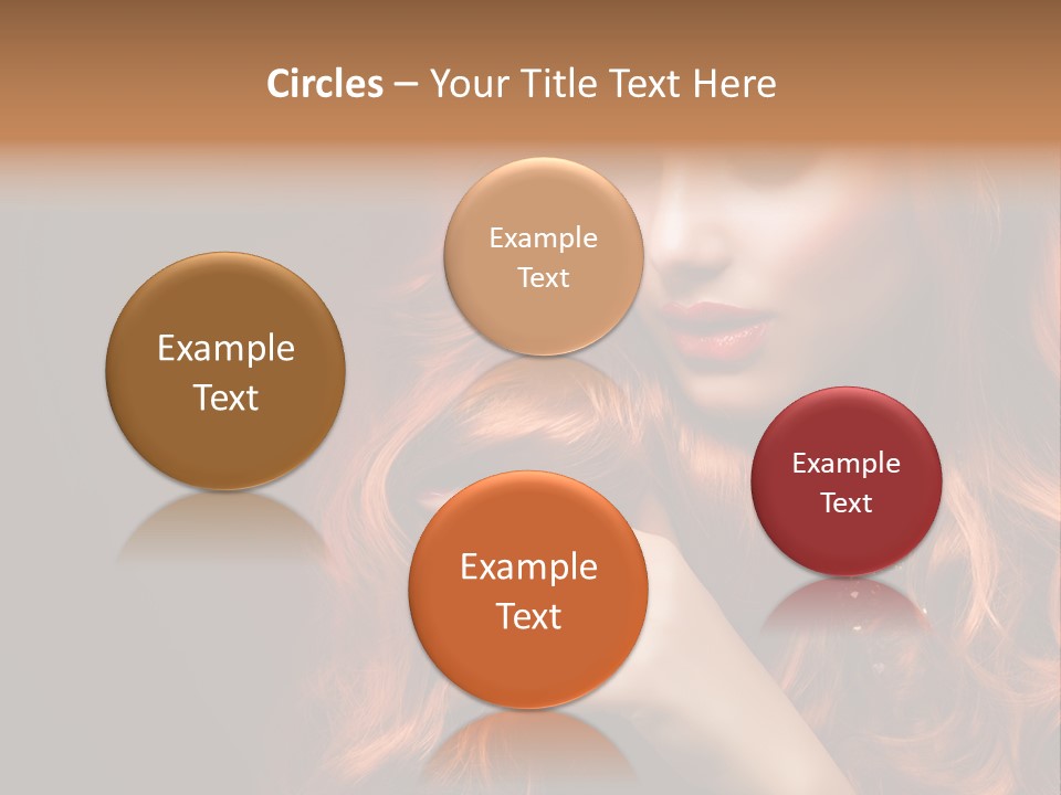 Wavy Hair Dark Health PowerPoint Template