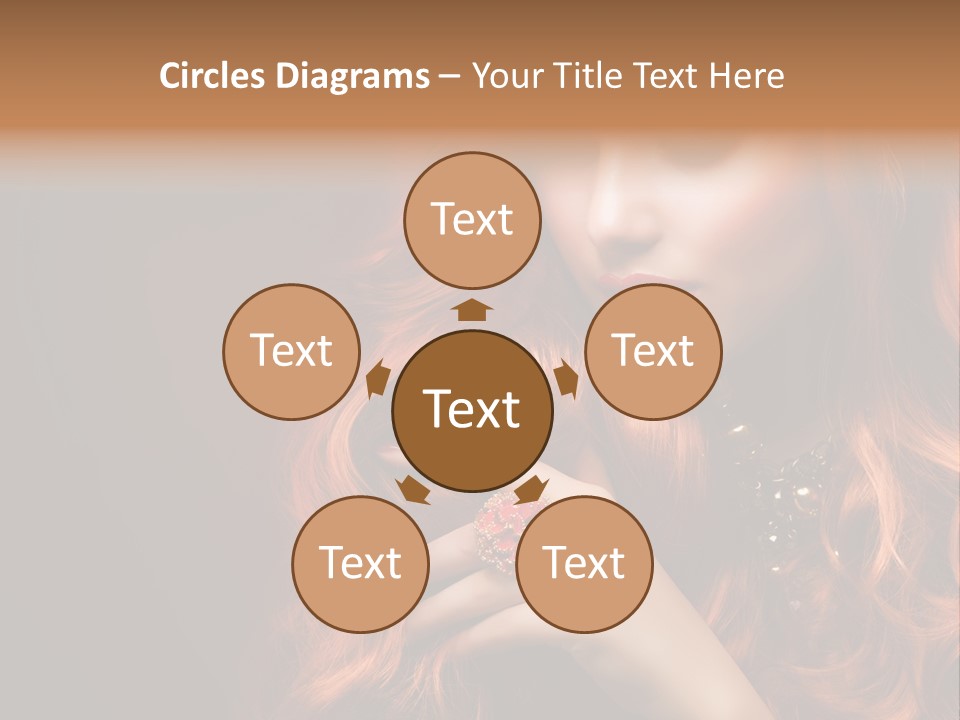 Wavy Hair Dark Health PowerPoint Template