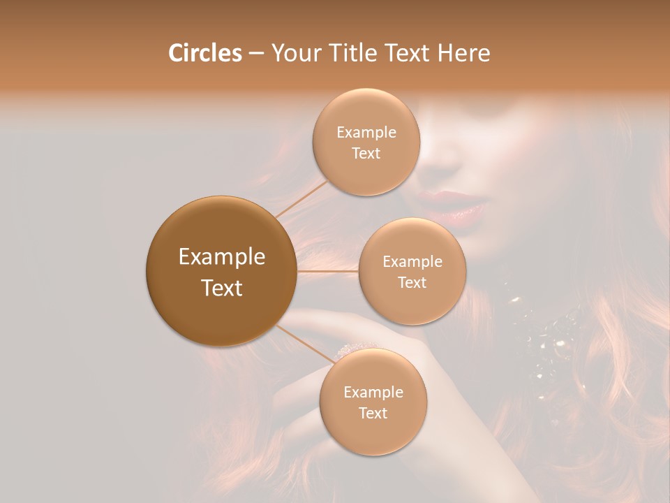 Wavy Hair Dark Health PowerPoint Template