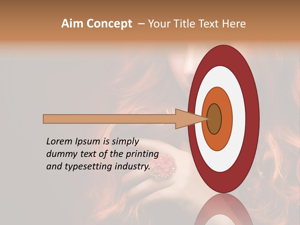 Wavy Hair Dark Health PowerPoint Template