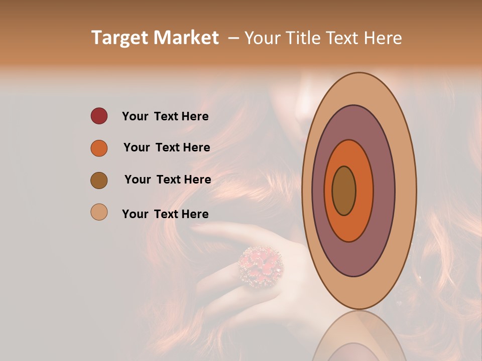 Wavy Hair Dark Health PowerPoint Template