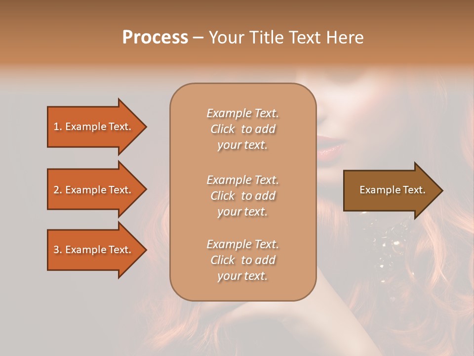 Wavy Hair Dark Health PowerPoint Template
