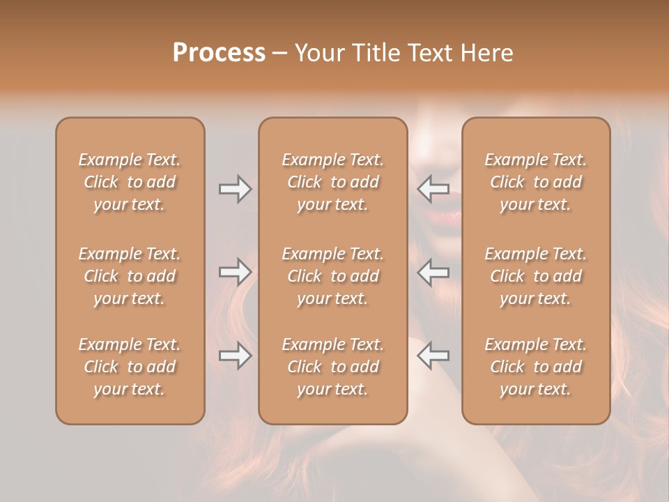 Wavy Hair Dark Health PowerPoint Template