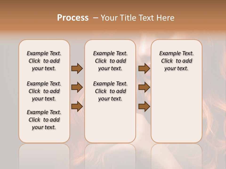 Wavy Hair Dark Health PowerPoint Template