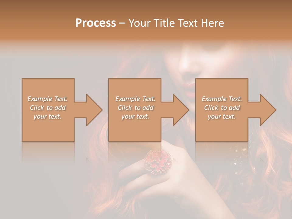 Wavy Hair Dark Health PowerPoint Template
