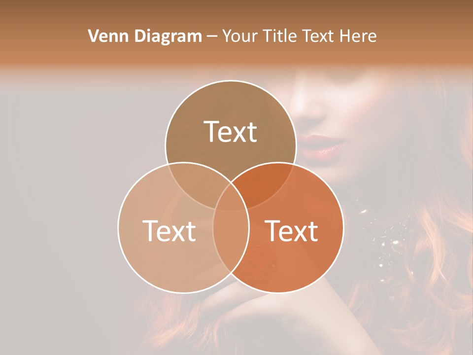 Wavy Hair Dark Health PowerPoint Template