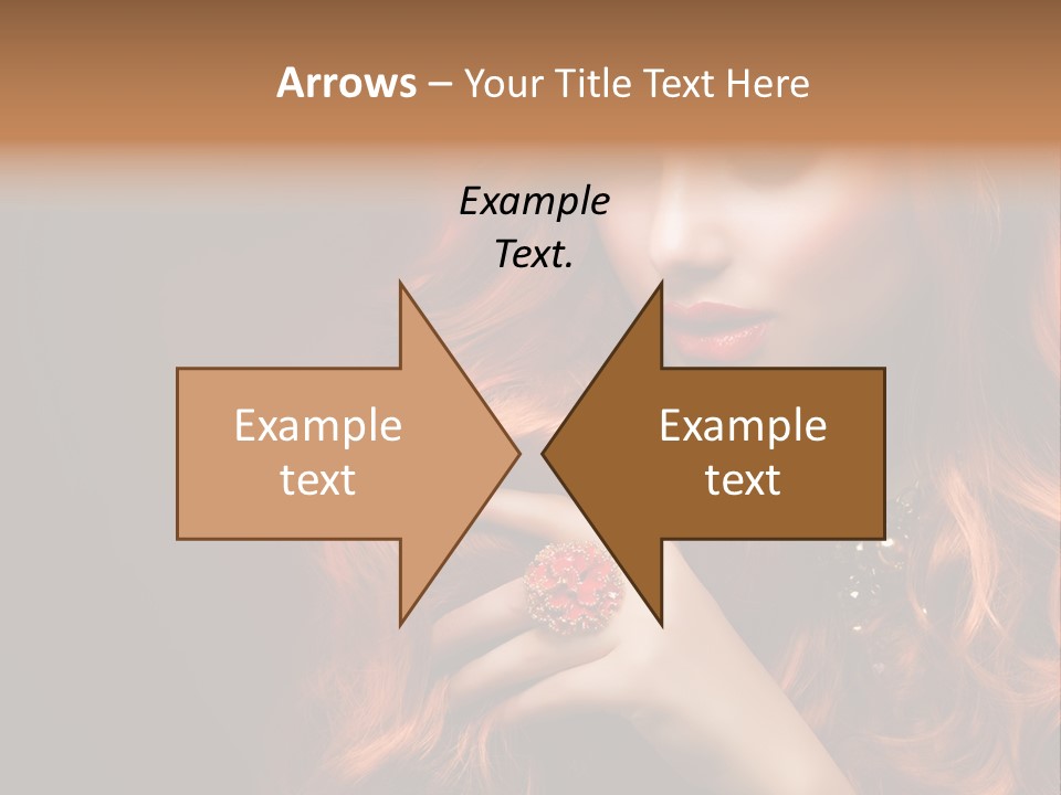 Wavy Hair Dark Health PowerPoint Template