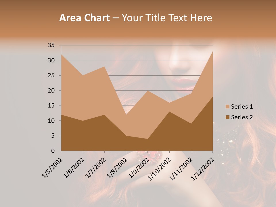 Wavy Hair Dark Health PowerPoint Template