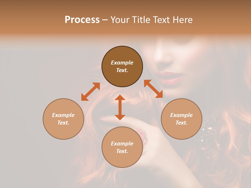 Wavy Hair Dark Health PowerPoint Template