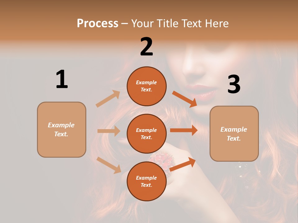 Wavy Hair Dark Health PowerPoint Template