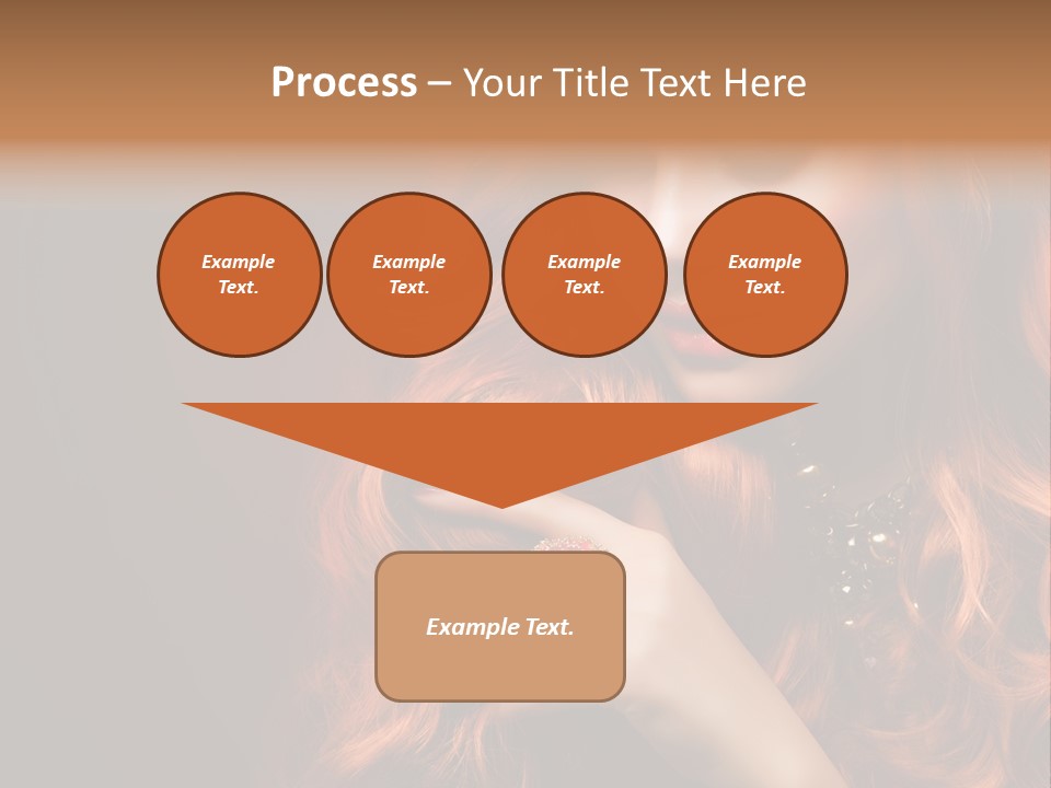 Wavy Hair Dark Health PowerPoint Template