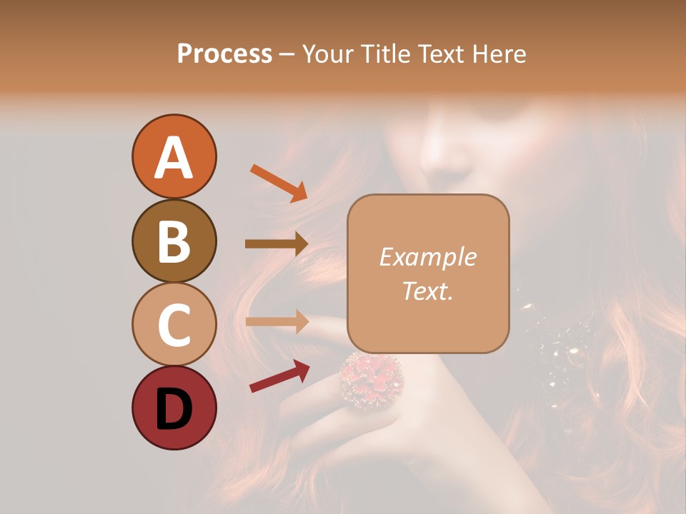 Wavy Hair Dark Health PowerPoint Template