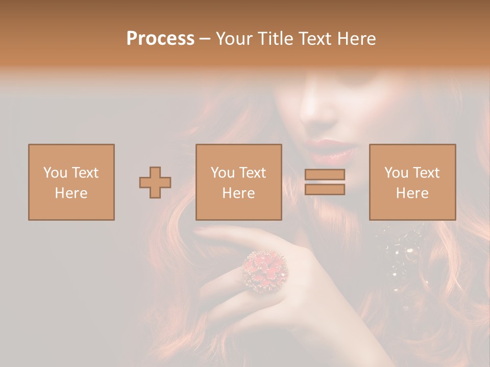 Wavy Hair Dark Health PowerPoint Template
