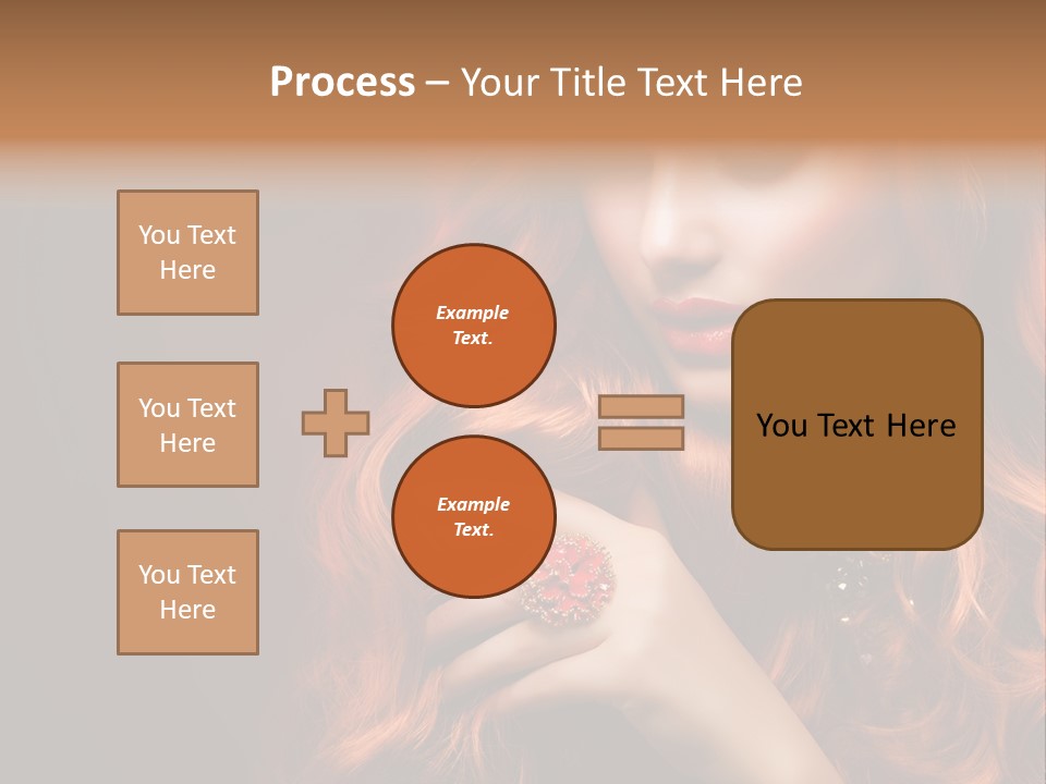 Wavy Hair Dark Health PowerPoint Template